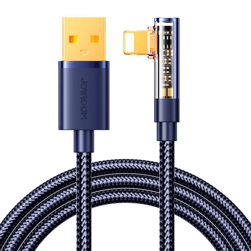 Kutni kabel za USB-A / Lightning / 1,2 m Joyroom S-UL012A6 (plavi) (paket od 5 komada)