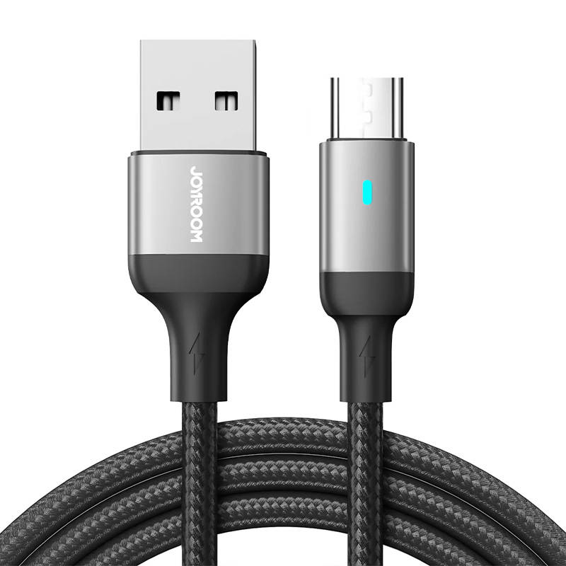 Kabel za Micro USB-A / 2,4 A / 1,2 m Joyroom S-UM018A10 (crni) (paket od 5 komada)