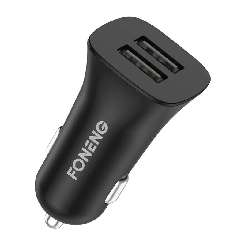 Auto punjač dual USB Foneng C07 2.4A (crni)