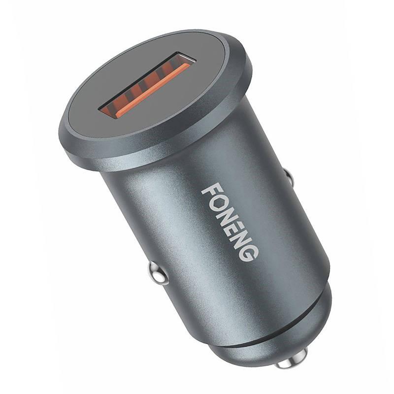 Auto punjač Foneng C15, USB, 4A (siv)