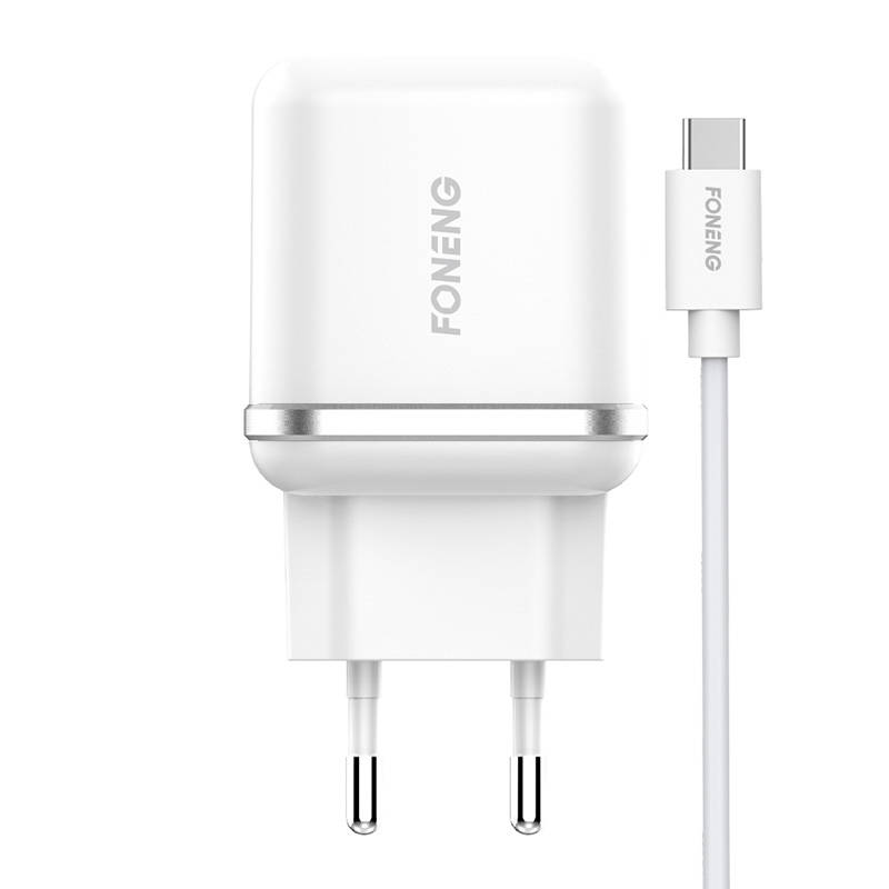 Zidni punjač Foneng EU20 2.4A + USB na USB-C kabel