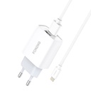 Brzi punjač Foneng 1x USB EU30 QC 3.0+ USB Lightning kabel