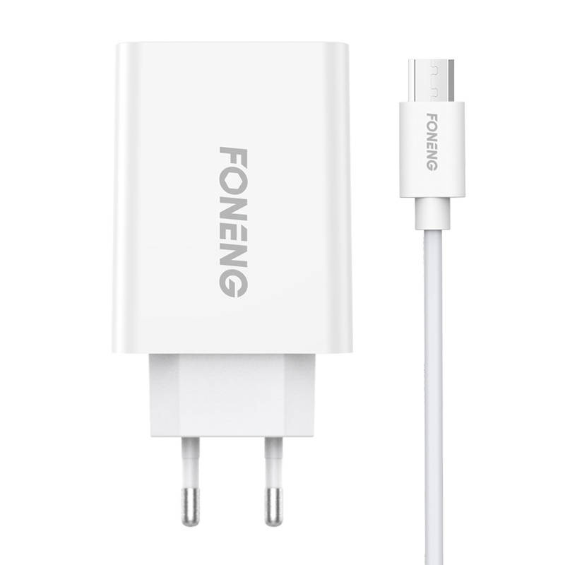 Brzi punjač Foneng 1x USB EU43 + USB Micro kabel