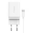 Brzi punjač Foneng 1x USB K300 + USB na USB-C kabel