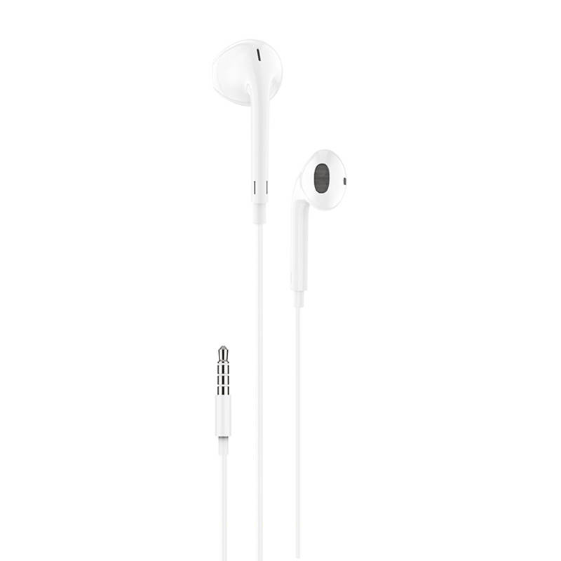 In-ear slušalice, žičane Foneng T34, mini jack 3,5 mm, daljinski upravljač (bijeli) (paket od 5 komada)
