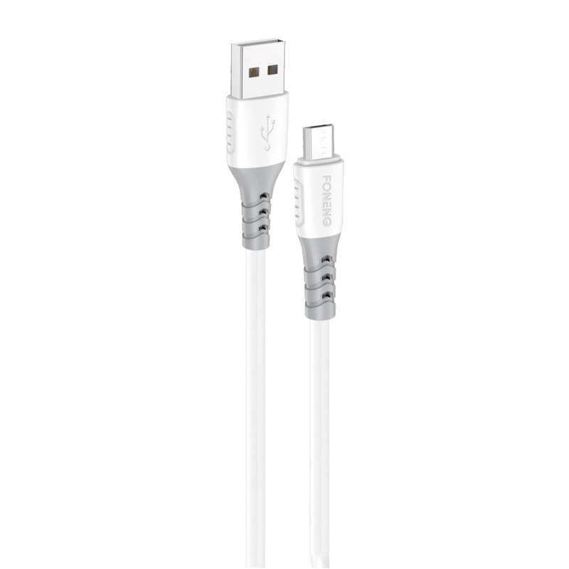 Foneng X66 USB na mikro USB kabel, 20W, 3A, 1m (bijeli)