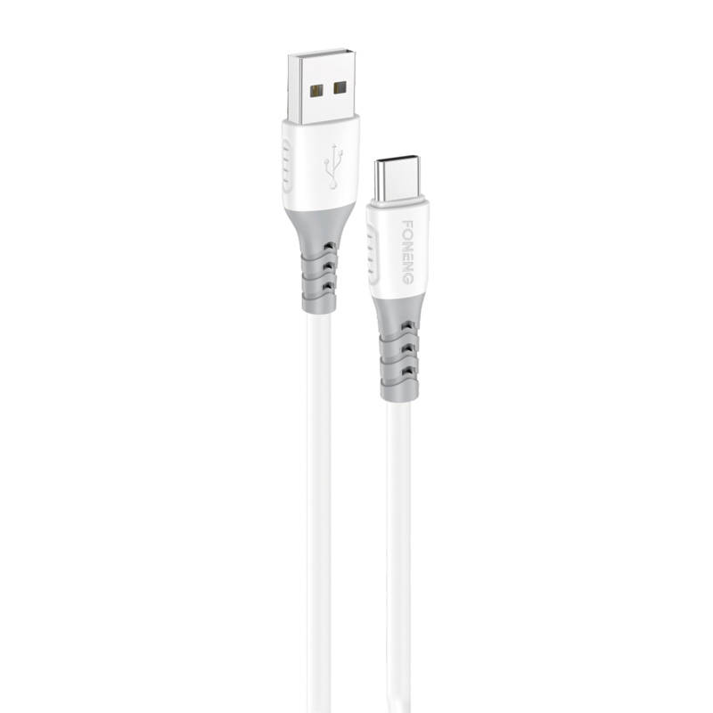 Foneng X66 USB na USB-C kabel, 20W, 3A, 1m (bijeli)