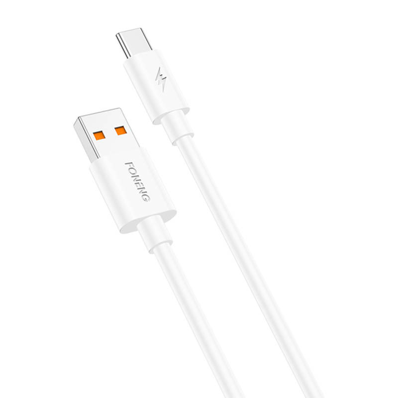 Foneng X67 USB na USB-C kabel, 5 A, 1 m (bijeli)