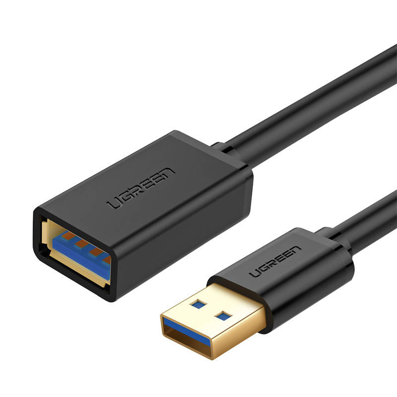 Kabel USB 3.0 UGREEN 10368B, muški, 1m (crni) (paket od 5 komada)