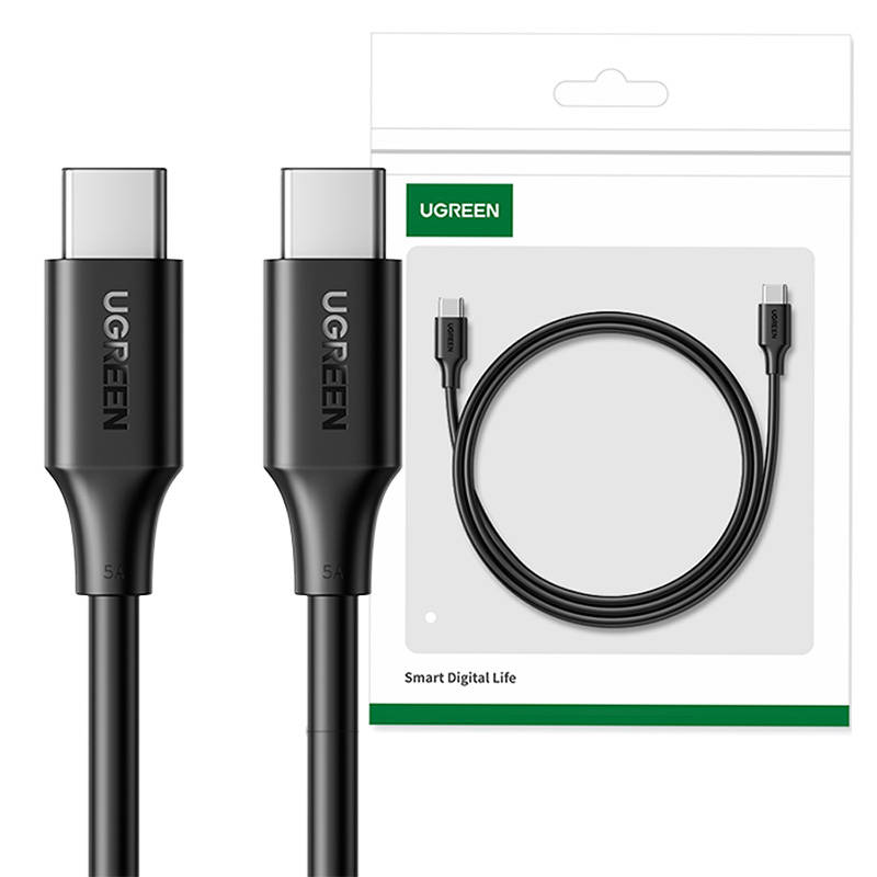 Kabel USB-C na USB-C UGREEN 15177, 1,5m (crni)