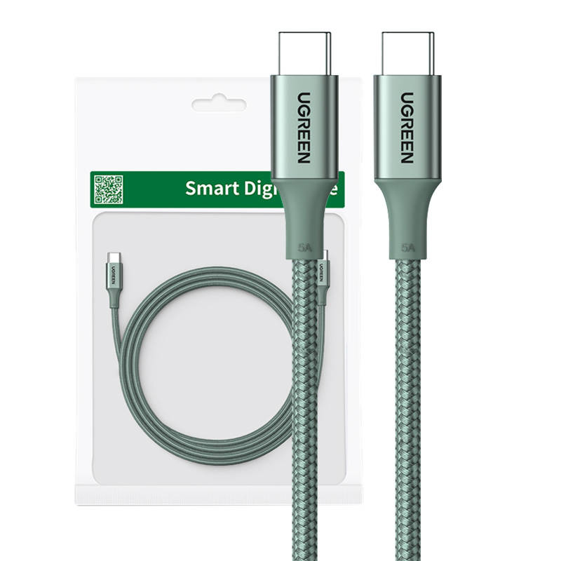 Kabel USB-C na USB-C UGREEN 15310 (zeleni)