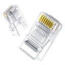 Modularni utikači RJ45 Cat 6 UGREEN 50961, 10 komada (prozirni) (paket od 5 komada)