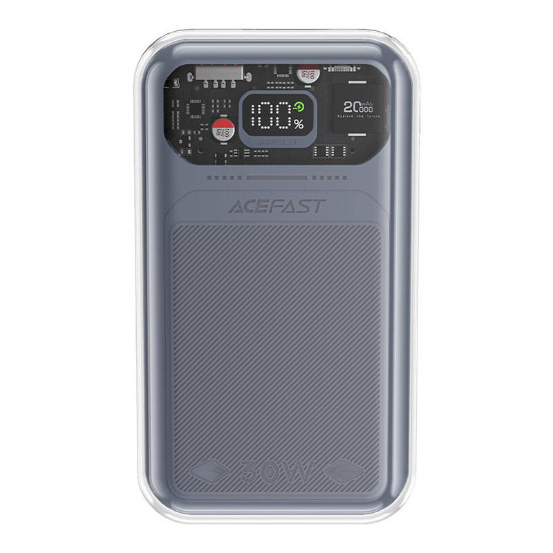 Powerbank Acefast M2 Sparkling Series, 20000mAh, 30W (siva)