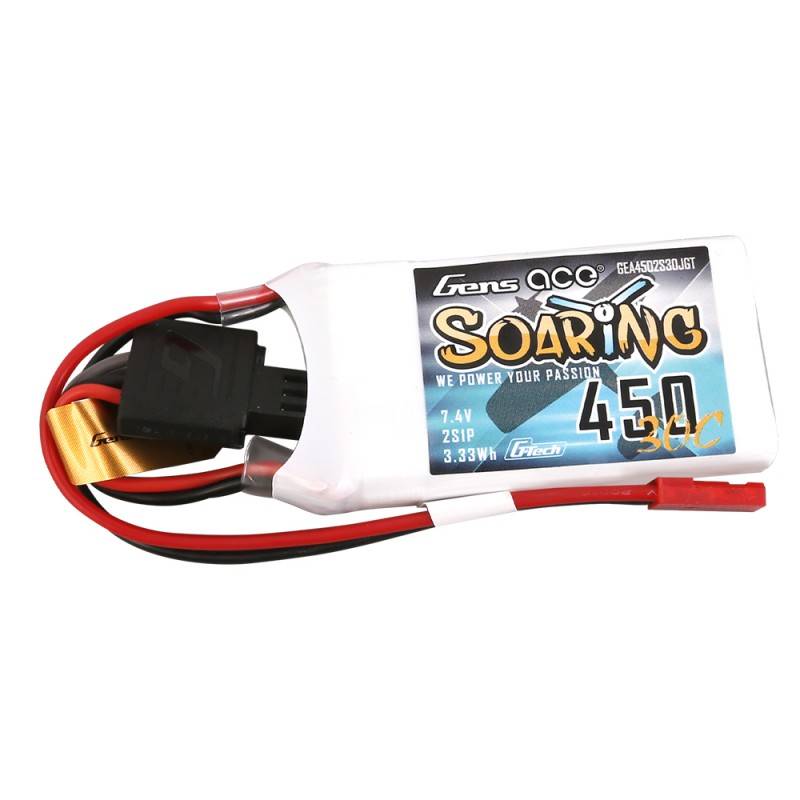 Baterija Gens ace G-Tech Soaring 450mAh 7,4V 30C 2S1P JST-SYP