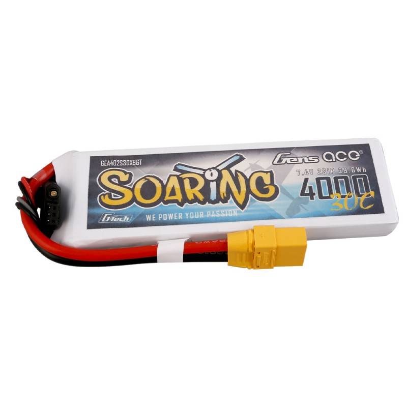 Baterija Gens Ace G-Tech Soaring 4000mAh 7.4V 30C 2S1P XT90