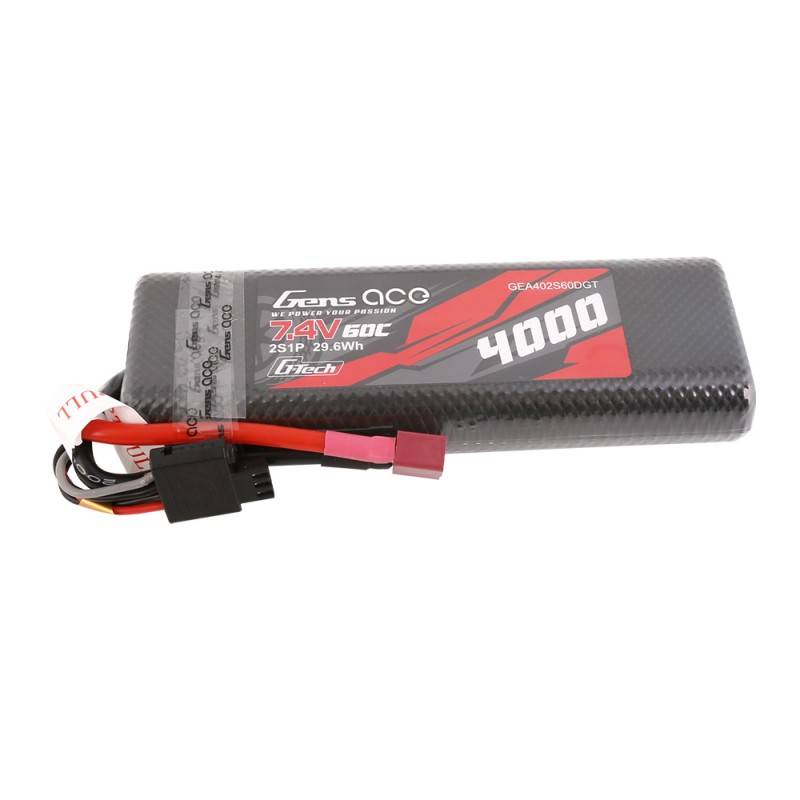 Akumulator Gens Ace G-Tech 4000mAh 7,4V 60C 2S1P HardCase T-utikač