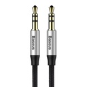 Baseus Yiven Audio Cable Cable 3.5 muški Audio M30 1.5M Silver+ Black (paket od 5 komada)