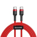Baseus Cafule PD2.0 60W bljeskalica za punjenje USB za Type-C kabel (20V 3A) 2m crvena