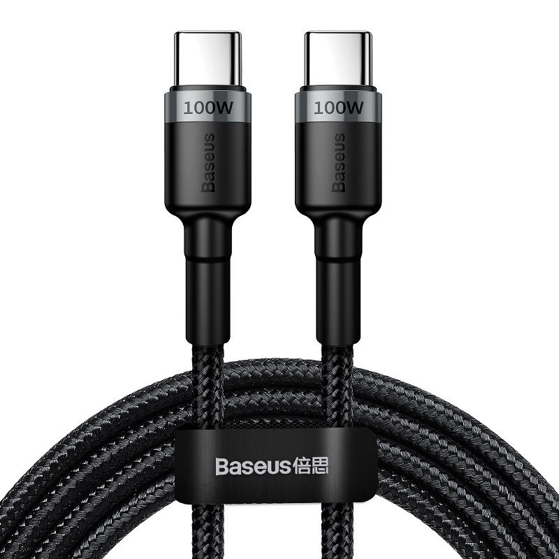 Baseus Cafule PD2.0 100W bljeskalica za punjenje USB za Type-C kabel (20V 5A) 2m siva+crna