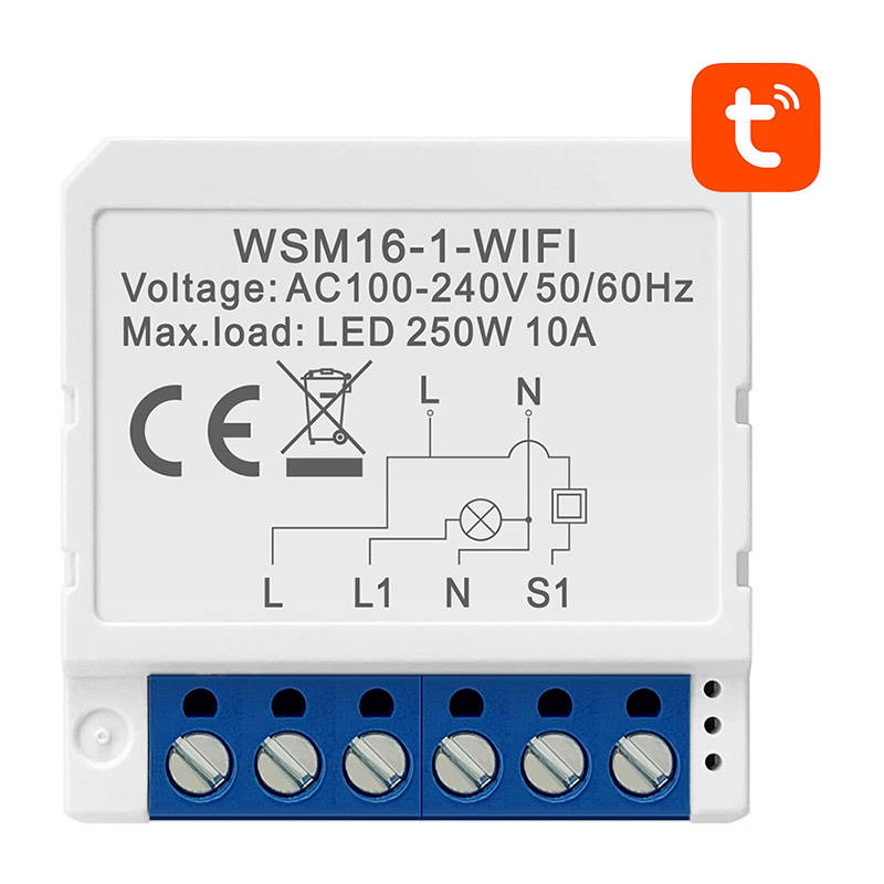 Modul pametnog prekidača WiFi Avatto WSM16-W1 TUYA