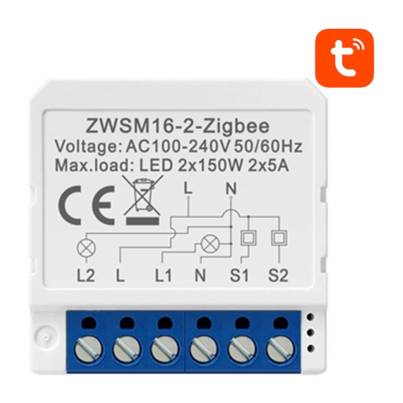 Modul pametnog prekidača ZigBee Avatto ZWSM16-W2 TUYA