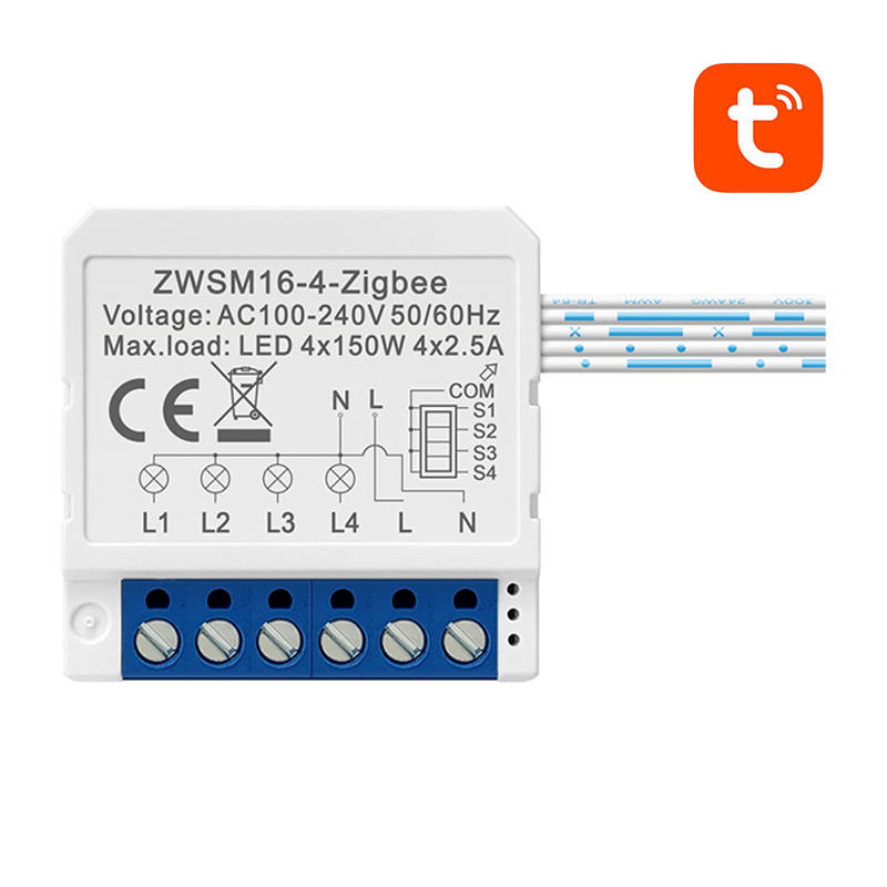 Modul pametnog prekidača ZigBee Avatto ZWSM16-W4 TUYA