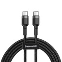 Baseus Cafule PD2.0 60W bljeskalica za punjenje USB za Type-C kabel (20V 3A) 2m siva+crna