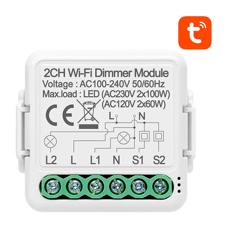 Modul pametnog prekidača za prigušivanje WiFi Avatto N-DMS01-2 TUYA