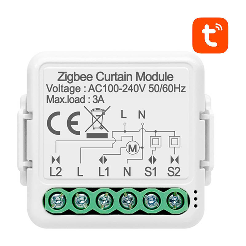 Modul pametnog prekidača zavjese ZigBee Avatto N-ZCSM01-1 TUYA