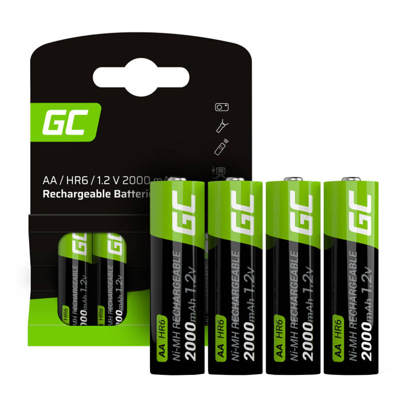 Green Cell punjive baterije Sticks 4x AA HR6 2000 mAh