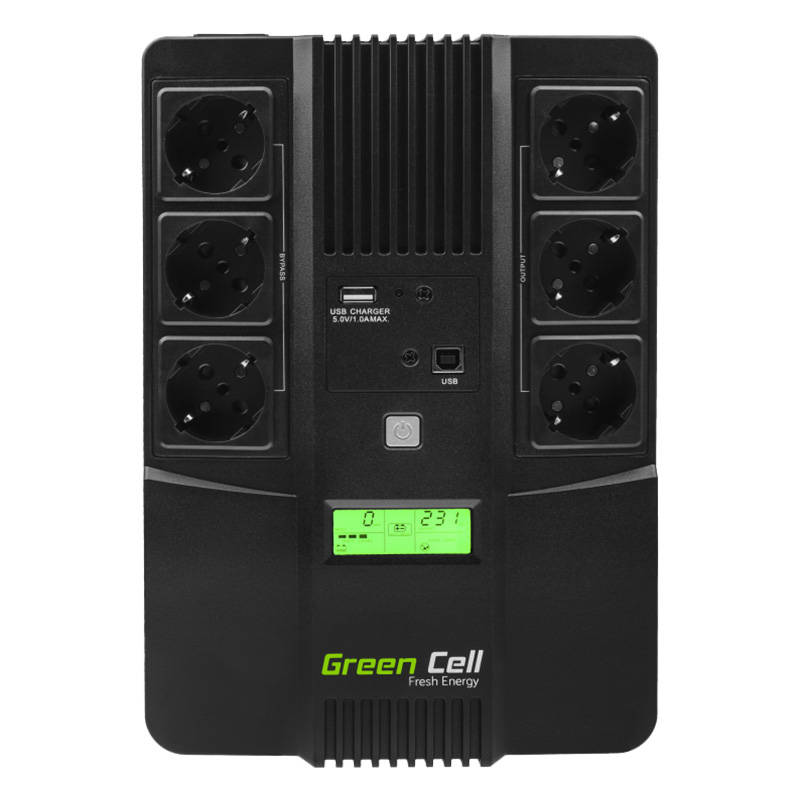 Besprekidni izvor napajanja UPS Green Cell AiO 800VA 480W