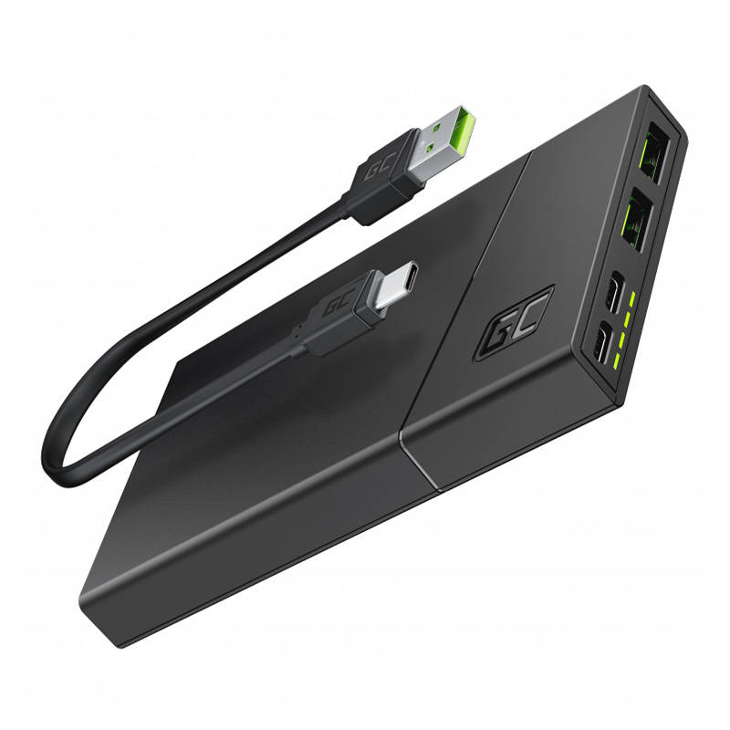 Power Bank Green Cell GC PowerPlay10S 10000mAh s brzim punjenjem 2x USB Ultra Charge i 2x USB-C PD 18W