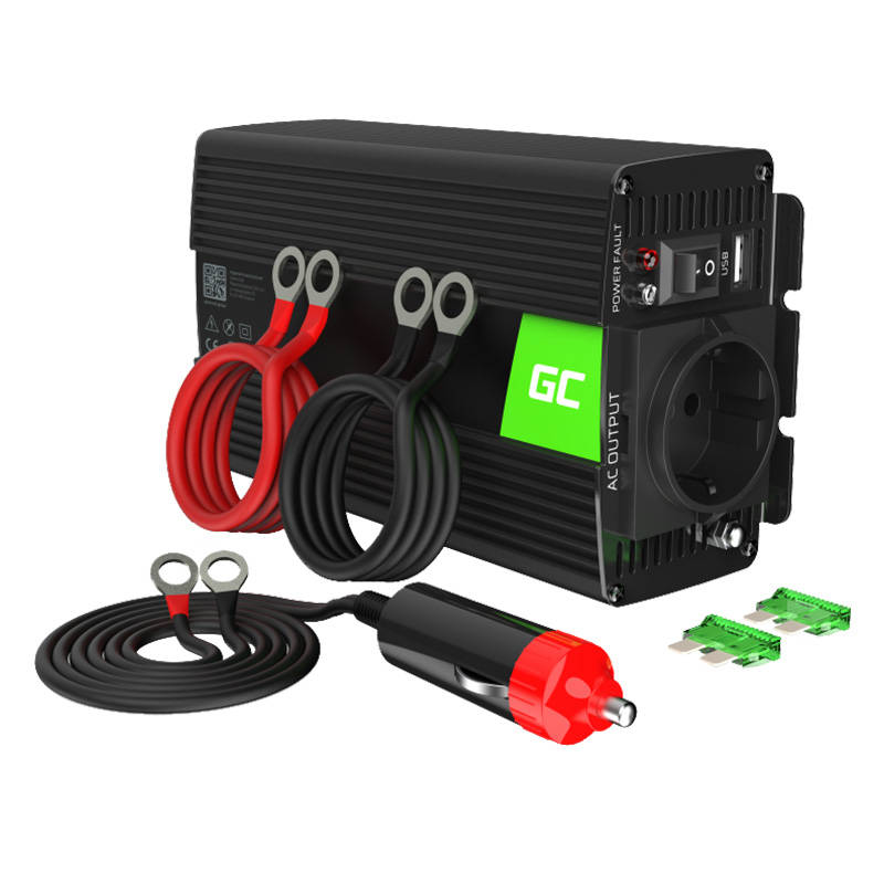 Pretvarač napona Green Cell Inwerter 12V / 230V 500W/1000W (čisti sinusni val)