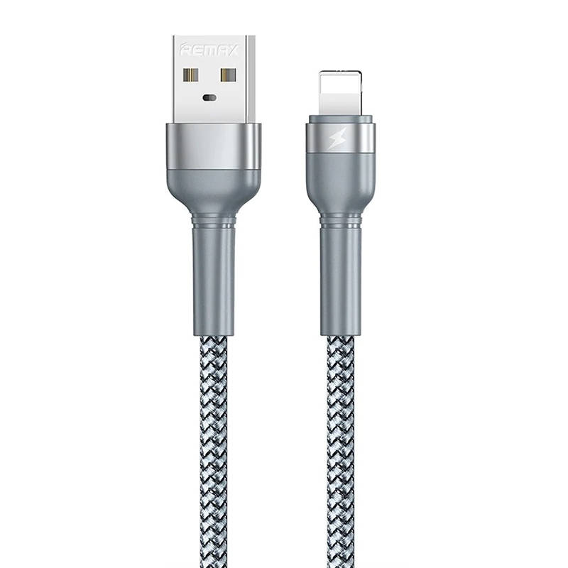 Kabel USB Lightning Remax Jany Alloy, 1m, 2.4A (srebrni)