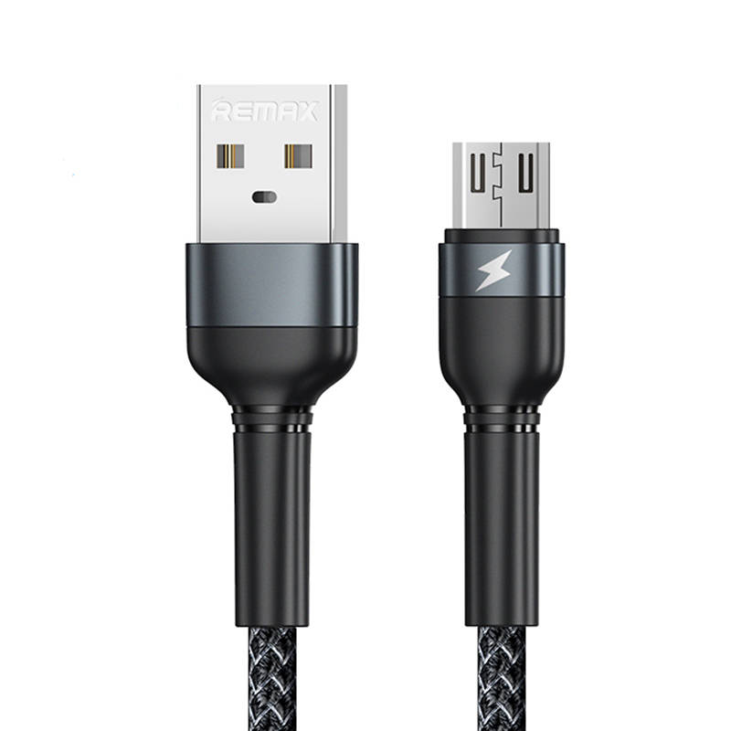 Kabel USB Micro Remax Jany Alloy, 1m, 2.4A (crni)