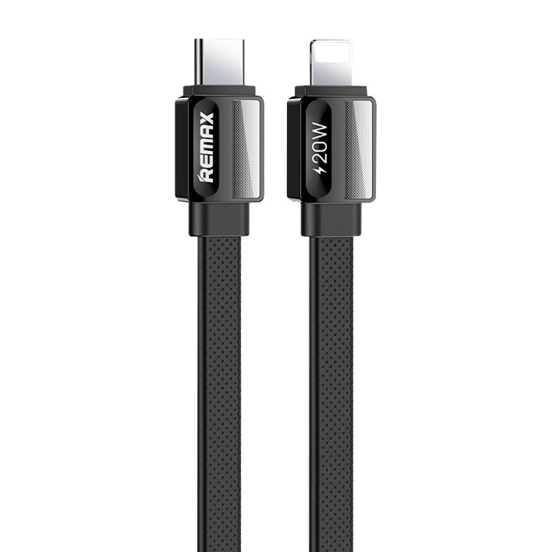 Kabel USB-C-lightning Remax Platinum Pro, RC-C050, 20W (crni)