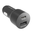 Auto punjač Cygnett USB, USB-C 20W (crni)