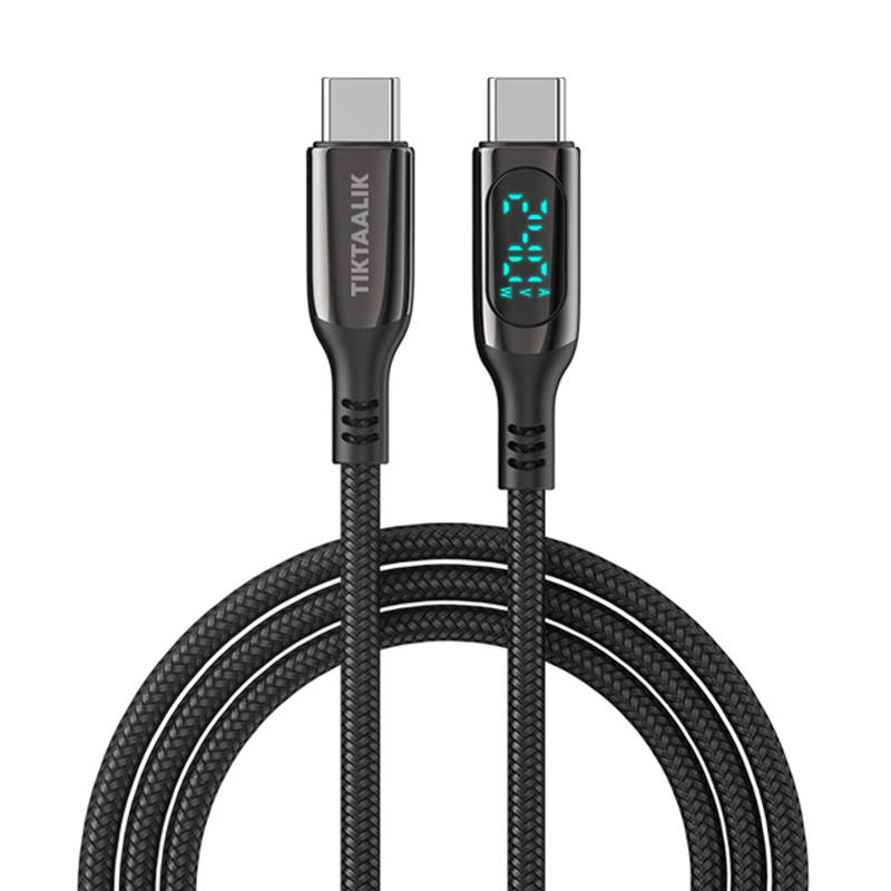 Kabel USB-C na USB-C TIKTAALIK PD 240W, 1,5m (crni)