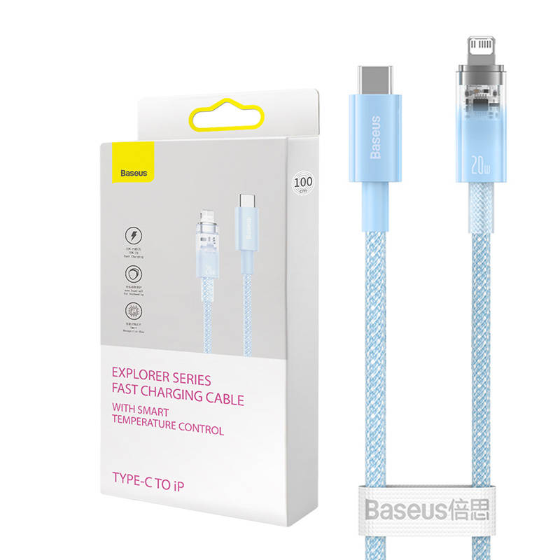 Kabel za brzo punjenje Baseus USB-C na Lightning Explorer Series 2m, 20W (plavi)