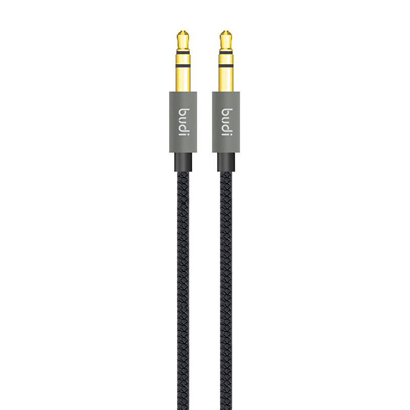 AUX kabel mini jack 3,5 mm na mini jack 3,5 mm Budi, 1,2 m (crni)