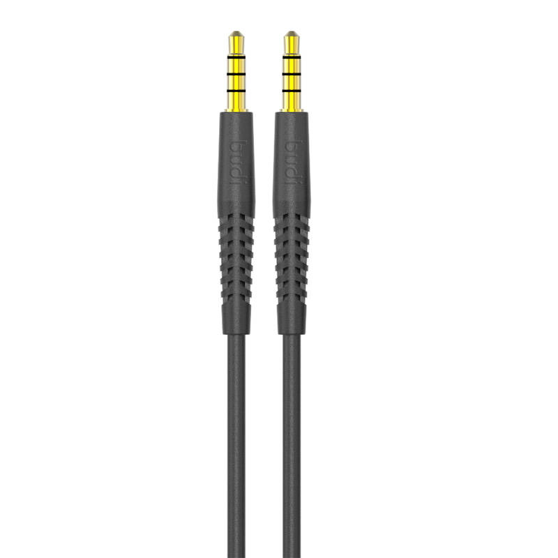 AUX kabel mini jack 3,5 mm na mini jack 3,5 mm Budi, 1,2 m (crni)