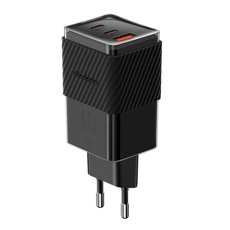 Punjač GaN 65W Mcdodo CH-1501, 2x USB-C, USB-A (crni)