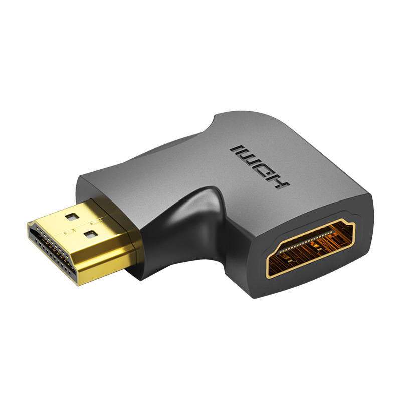 HDMI 90 stupnjeva adapter Vention 4K 60Hz, AIOB0-2 (crni) 2 kom