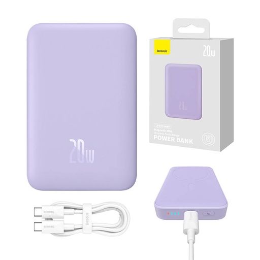 [048691] Powerbank Baseus Magnetic Mini 10000mAh 20W (ljubičasta)