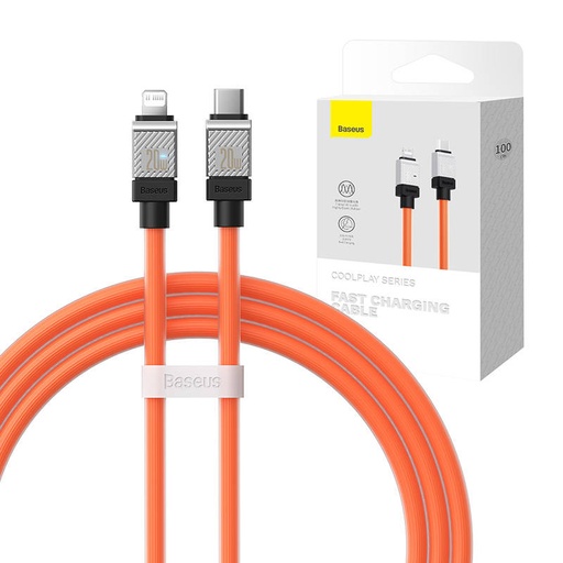 [048716] Kabel za brzo punjenje Baseus USB-C na Coolplay Series 1m, 20W (narančasti)