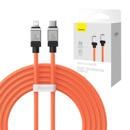 [048720] Kabel za brzo punjenje Baseus USB-C na Coolplay Series 2m, 20W (narančasti)