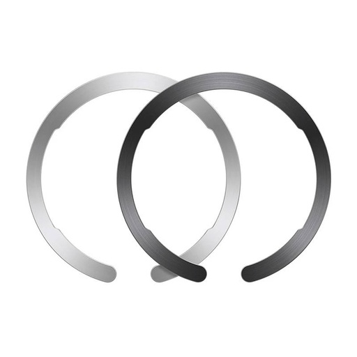 [048839] Adapter za Magsafe ESR HaloLock Ring za pametni telefon 2 kom. (crna/srebrna)