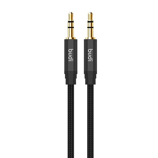 [050609] AUX kabel mini jack 3.5mm na mini jack 3.5mm Budi, 1m (crni)