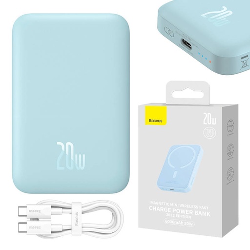 [048750] Powerbank Baseus Magnetic Mini 6000mAh 20W (plavi)