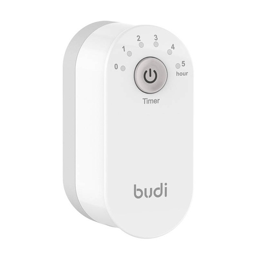 [050586] Zidni punjač s funkcijom timera Budi, 2x USB, 12W (bijeli)